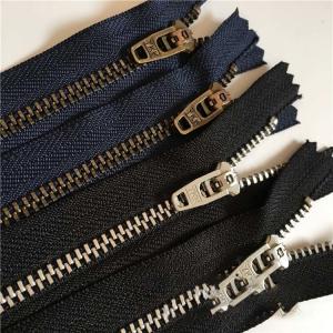 China Brass Garments Long Chain Zipper W3.2cm W5cm Waterproof For Bags factory
