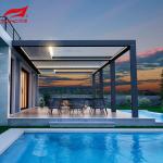 Outdoor Bioclimatica Motorized Aluminum Pergola Shade Waterproof Garden House