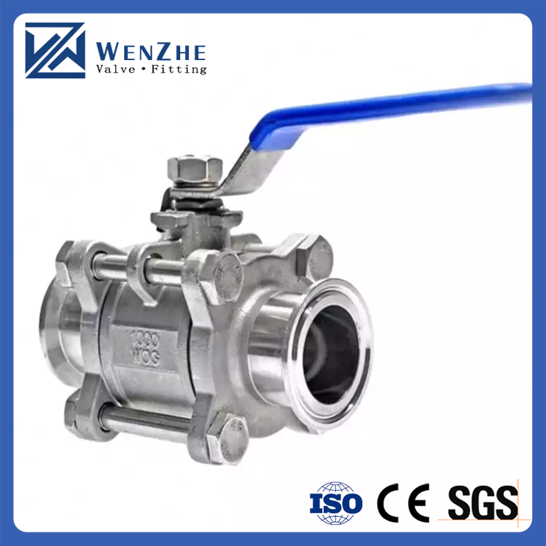 ISO9001 Certified Sanitary Stainless Steel 304/316L Tri Clamp Ball Valve for Water