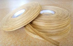 China Natural Zebrano Edge Banding Veneer Rolls For Furniture , Crown Cut factory
