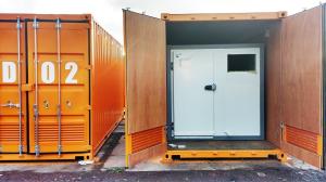 China Temperature-Regulated Container Cold Room for Frozen Food Cooling Method Direct Cooling factory