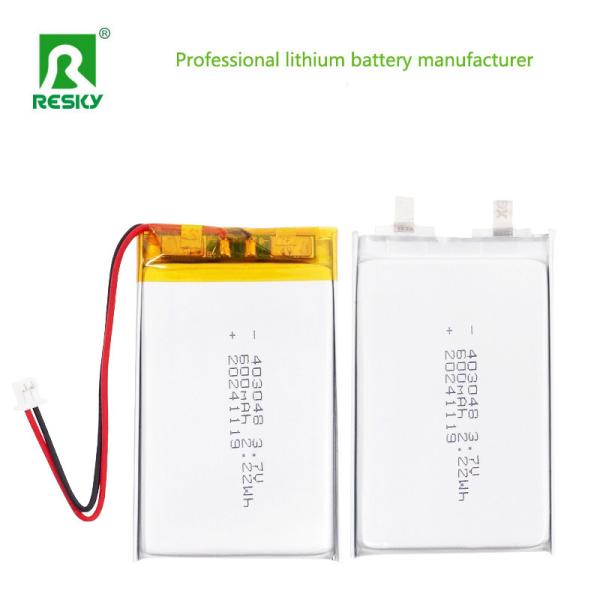 Rechargeable Li-Polymer Battery 403048 3.7V 600mAh 2.22wh Lithium Cell For Wareable Device