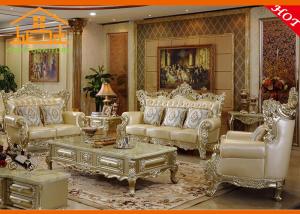 China Classic European hand carved living room furniture solid wood carving antique furniture factory price living room sofa factory