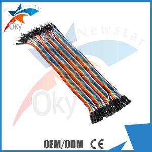 1 Pin-1 Pin Female To Male Jumper Wires For Arduino , 40pcs In Row Dupont Cable