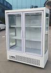 Fresh flowers display refrigerated preservation three-sided glass display case