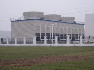 China Square Counter Flow Cooling Tower / Open Cooling Tower with Concrete Structure factory