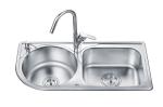 Double Bowl Kitchen Sink OEM SUS304 Stainless Steel Kitchen Sink Press Kitchen