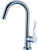 China Chrome Polished Brass Tall Kitchen Tap Faucet with Single Lever , HN-4C28 factory