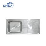CH10046A Single Bowl Sink With Drain Board Stainless Steel Kitchen Sink Press