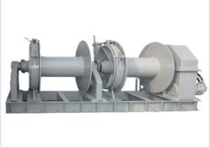 China 50 Ton Marine Winch Electric Large Rope Capacity Double Grooved Drums factory