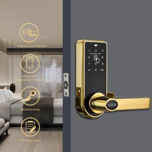 China Luxury Zinc Alloy Hotel Smart Digital Door Lock TTLock Code Card Key Unlock factory