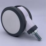 4 Inch Dual PU Wheels Medical Hospital Caster Wheels For Trolley Bed