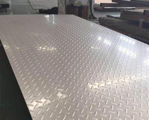 China 301 302 304 2b Chef Stainless Steel Checkered Sheet Diamond Stainless Checkered Plate factory
