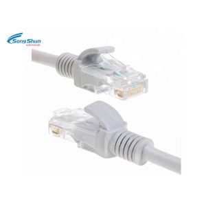15U Gold Plated Plug RJ45 Patch Leads , UTP Router Computer Cat6 Patch Cord