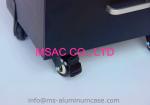 Professional Trolley Aluminium Beauty Case With Wheels PVC Lining Waterproof