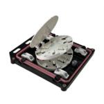 12-24 Core Fiber Optic Splice Box Six Cable Entry Ports With 3 Years Warranty