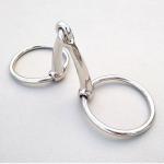 Polished Stainless Steel Loose Ring Horse Mouth Bits for Competitive Riding