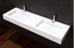 Elegant Look Wall Hung Basin Non Porous Corner Wall Mount Sink