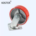 Industrial Wine Cart Metal Caster Wheels with Rust-Resistant Finish