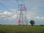 400KV double circuit transmission line steel tower