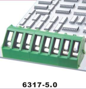 China 250V Voltage Rating PA66 Terminal Block Plastic/Metal Construction factory