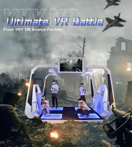 China Interactive 9D VR 4 Players Shooting Game Simulator Immersive Experience factory