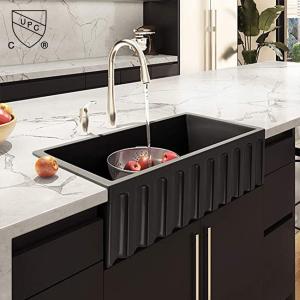 China White Porcelain Bathroom Farmhouse Sink Rectangular Trough Single Bowl factory