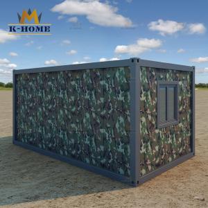 China Quick Built Sandwich Panel Container House Modular Army Dormitory factory