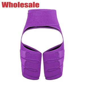 China Purple Three Thigh Belts 2 In 1 Butt Lifter And Thigh Trimmer factory