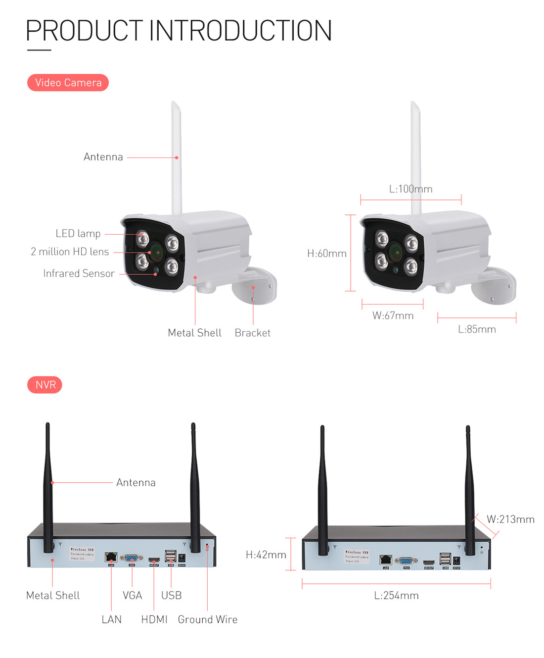 4CH 1080P Wireless Kit(KS-7204-FN)