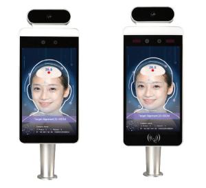 China RFID IR Kiosk Face Recognition Thermometers Access Control System on sale