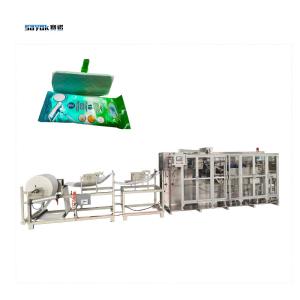 China 7.5 KW 2100KG Wet Floor Wipe Making Packing Machine Automatic Packing Machinery factory