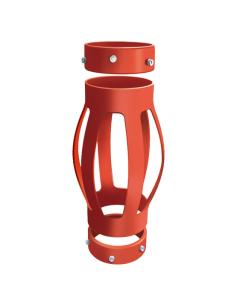 China Moulding Spiral Glider Centralizer , Pipe Centralisers 3 Section Structure factory