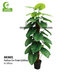China High Quality Big Leaves Artificial Plant Artificial Pothos Tree For Indoor Decoration factory