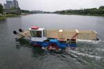 0.55 M Efficient Water Hyacinth Harvester With Hydraulic Drive 15.5mx6.52x3 M