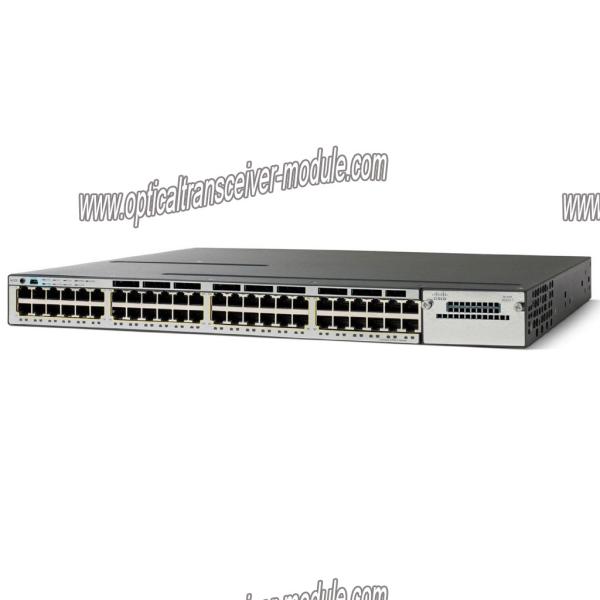 Fully Managed Fibre Optic Network Cisco Switch WS-C3750X-48P-L 48 PoE Port