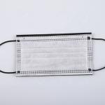 S&J Protective Nonwoven Disposable Black Face Mask Surgical Respirator 4-ply