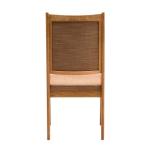 Dining Room Furniture Solid Wood High Back Chairs with Fabric Upholstery in