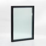 Anodized Brushed Black Kitchen Cabinet Doors Aluminum Frame Profile