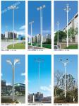 18meters Q235 galvanized polygon auto lift street high mast lighting pole with