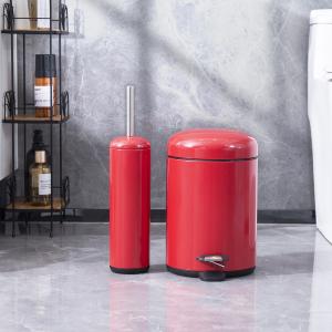 China Custom Logo 5L Stainless Steel Pedal Bin for Waste Management in Round Shape factory