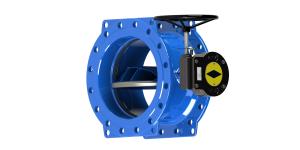 China Ductile Iron Double Eccentric Butterfly Valve Barehead And Actuator Available factory