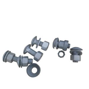 China Road Barrier Posts ISO Certified Metal Steel Highway Guardrail Accessories Bolt and Nut factory