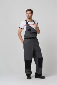 China 1% Carbon Fiber Anti Static Workwear 350gsm Fire Resistant Bib Overalls factory