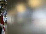 Frosted Acid Etched Tempered Glass Decreration Cross Wire Drawing