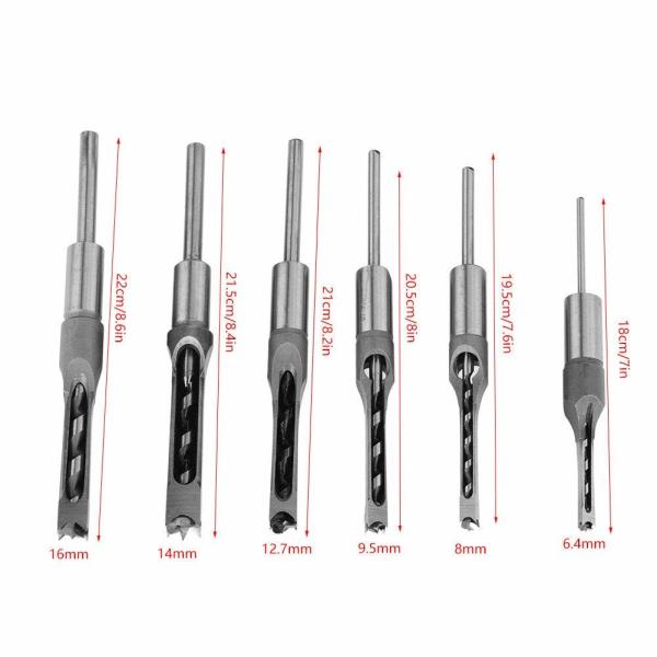 China HSS Steel Square Hole Wood Drill Bit Set HRC48-50 factory