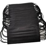 Clinic Black 99% Disposable Hypoallergenic Face Masks
