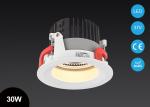 Inodoor COB LED Recessed Downlight , High Power 30W LED Ceiling Light 3 Step