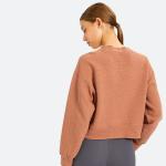 Loose Ladies Yoga Tops Casual Fitness Running Cotton Short Pullover Sweater