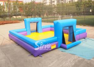 China Customized inflatable soap soccer field for outdoor interactive games factory